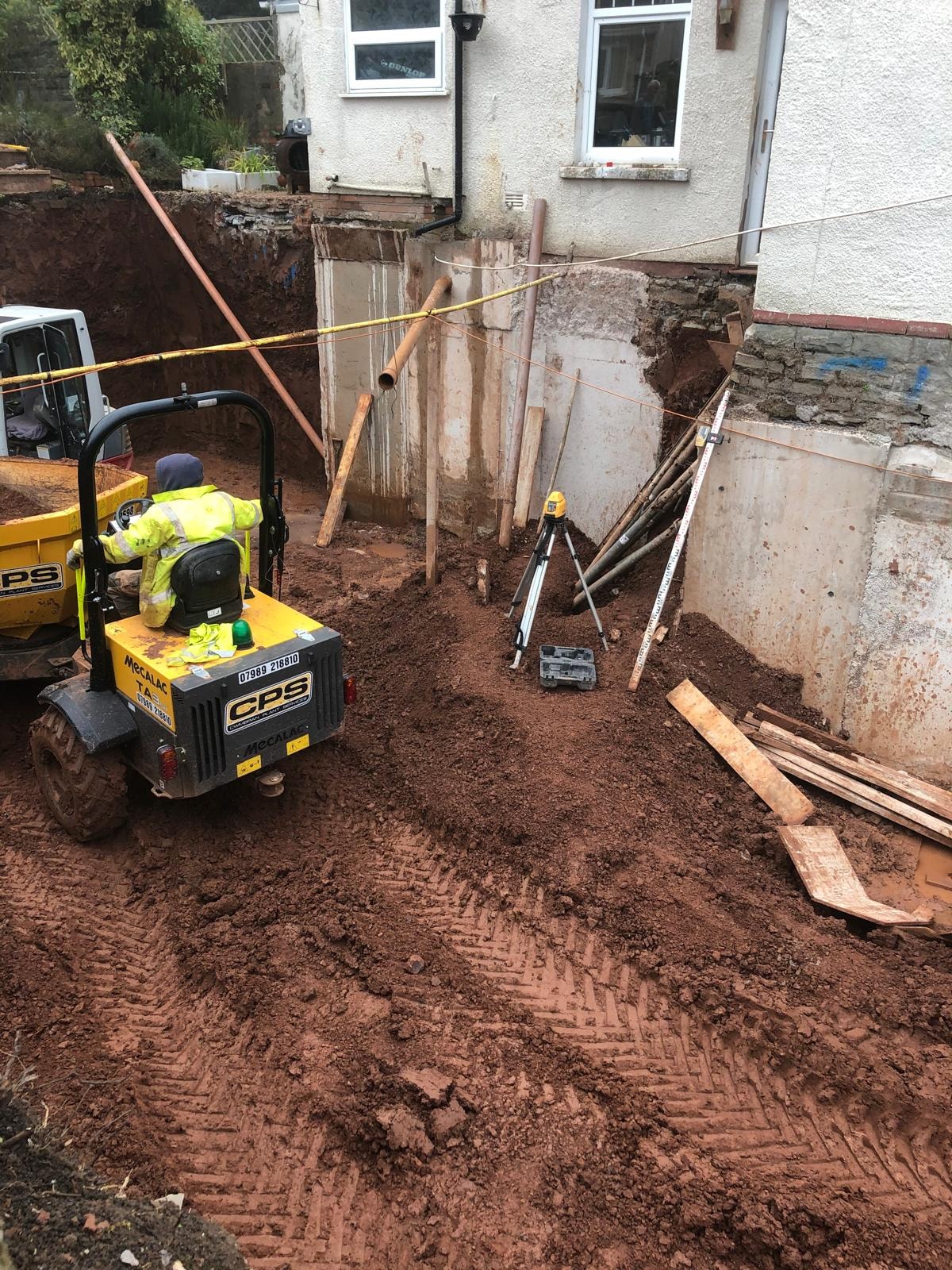 Managed excavation for an underpinning project