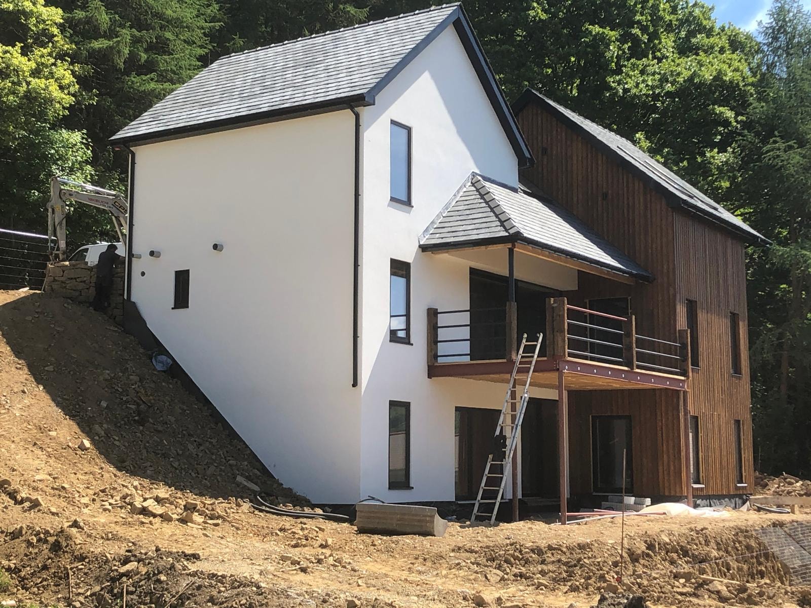 New-build progress at a Tredegar groundworks project